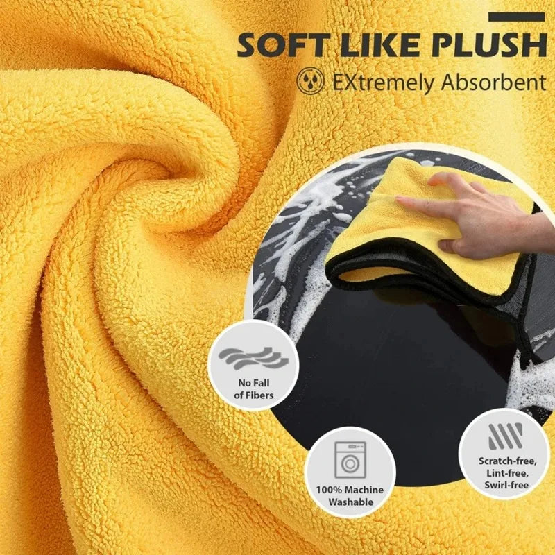 Ultra Fine Fiber Car Towel Ultra Thick Car Dry Towel Moisture