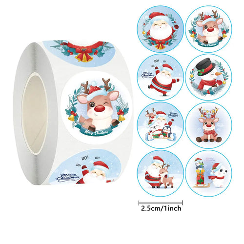 Christmas gift stickers decorative sealing sticker Merry Christmas