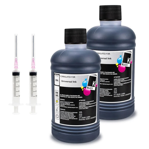 250ML Universal Refill Ink With Injector Kit Compatible for HP Canon