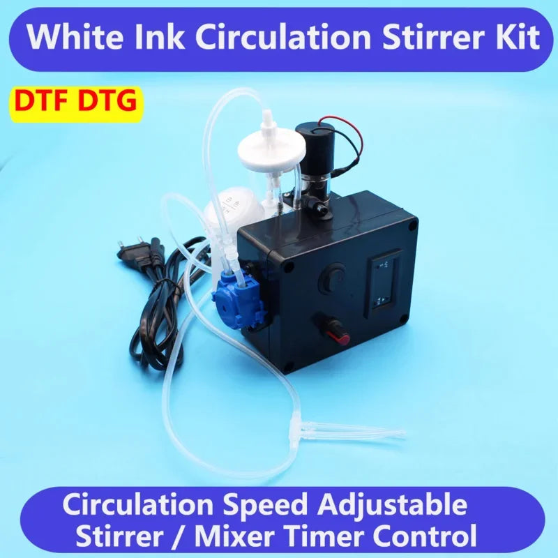 DTF White Ink Tank Adjustable Circulation System Sitrrer Timer