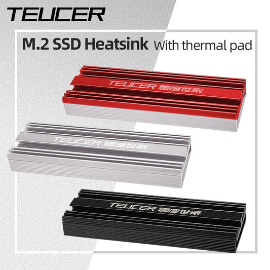M.2 SSD NVMe Heatsink 2280 Aluminum Radiator with Thermal Pad  Solid