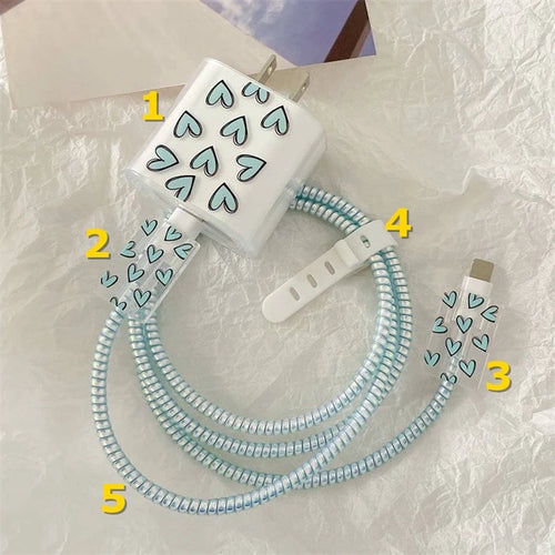 3D Gradient Color Soft Silicone Charger Case for Iphone 14 13 Pro 18w