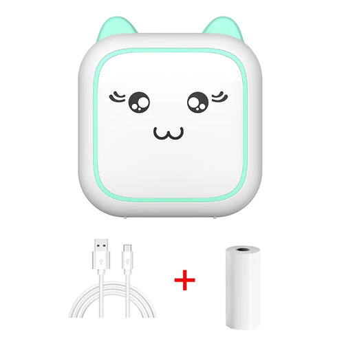 Portable Mini Wireless Photo Printer 200dpi Ink-Free Thermal Printing