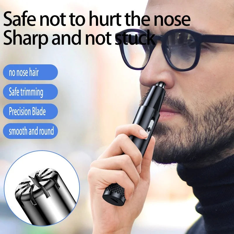 Adult Electric Nose Hair Trimmer Ear Hair Nose Hair Black Trimmer