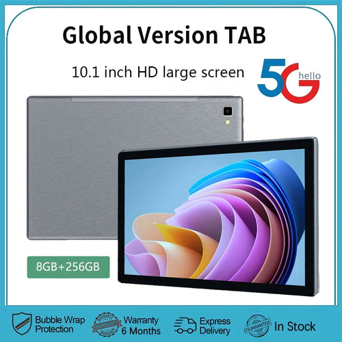 2024 Global Version 5G WiFi Tablets 10.1 Inch 4G LTE Phone Call Dual