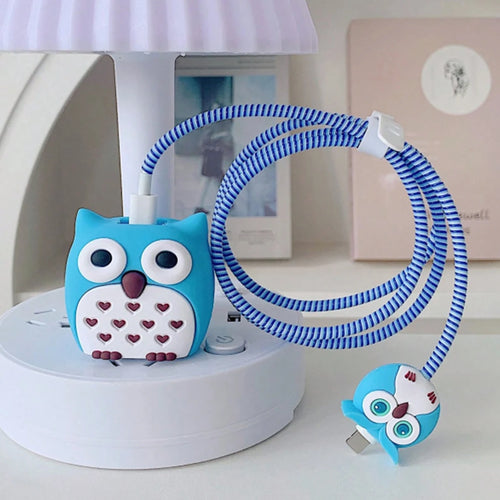 4pcs Cute Charging Data Cable Protector For iPhone 18/20w Charger