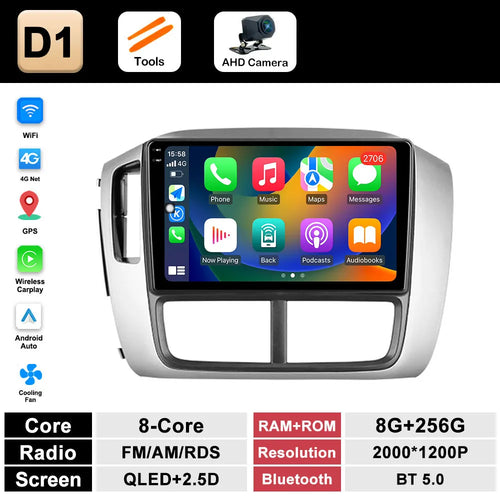 9 inch Navigation GPS Wireless Carplay Android System for Honda Pilot