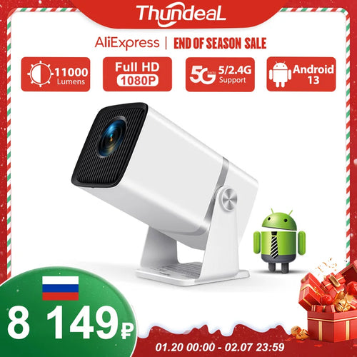 ThundeaL Full HD 1080P TD80W Mini Projector 4K Android WiFi 3D Home