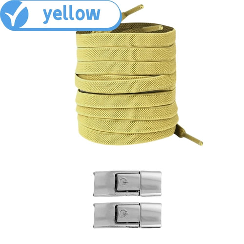 8MM 2023 No Tie Shoe Laces Press Lock Shoelaces Without Ties Elastic