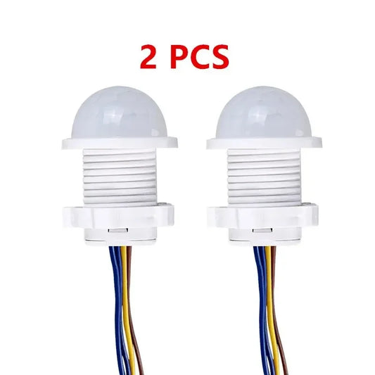 2PCS Smart PIR Sensor Detector Switch 110V 220V Human Body Infrared