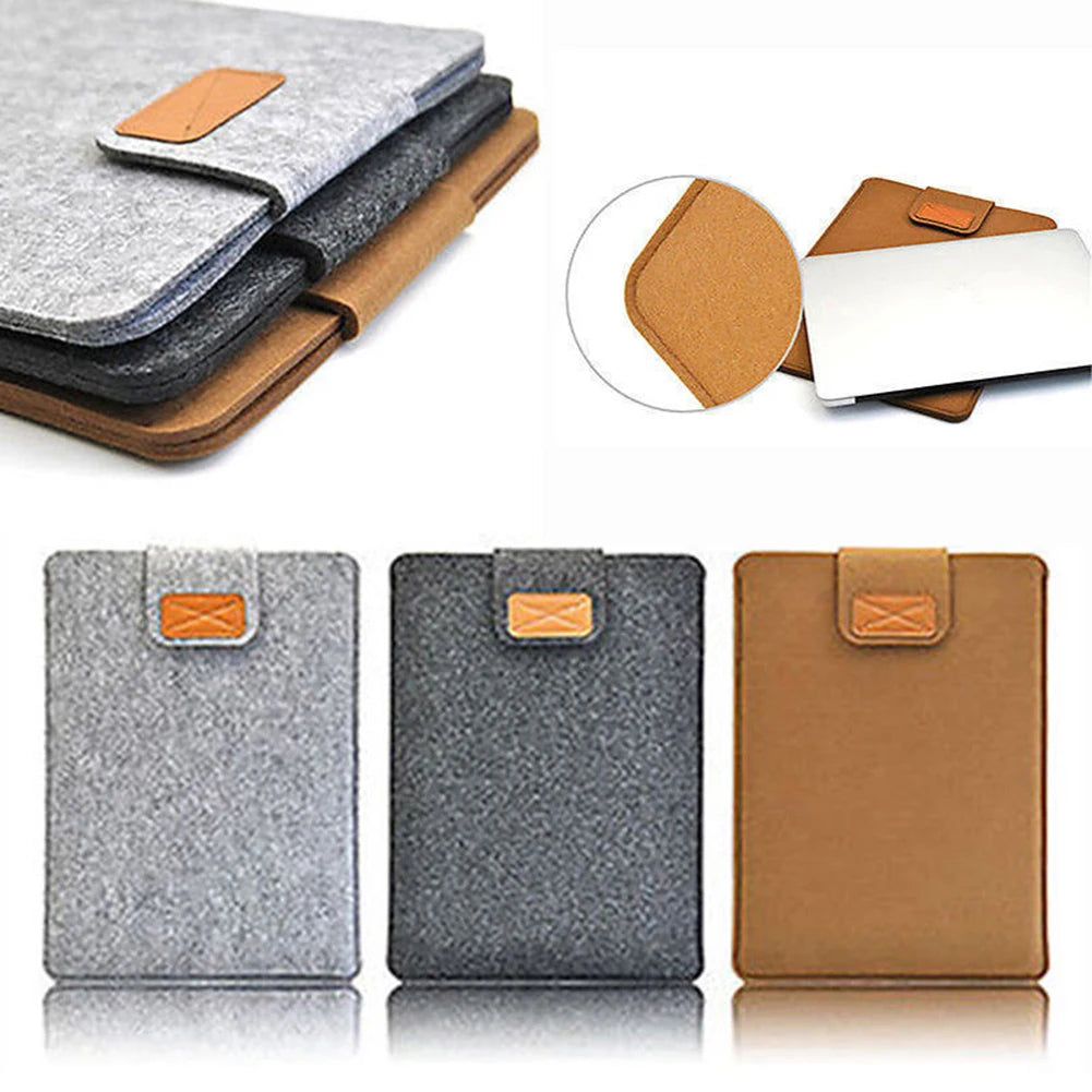 Felt Sleeve Slim Tablet Case Cover Bag for MacBooks Air Pro 11 13 15