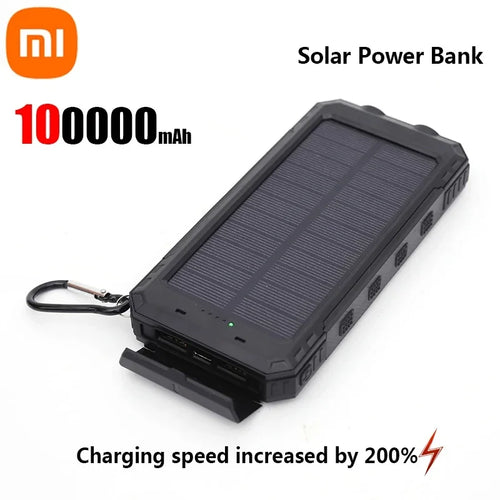 Xiaomi Solar 200000mAh Power Bank Portable Large Capacity Charger