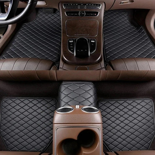 5 pcs Waterproof Leather Car Floor Mats Universal Auto Foot Pad