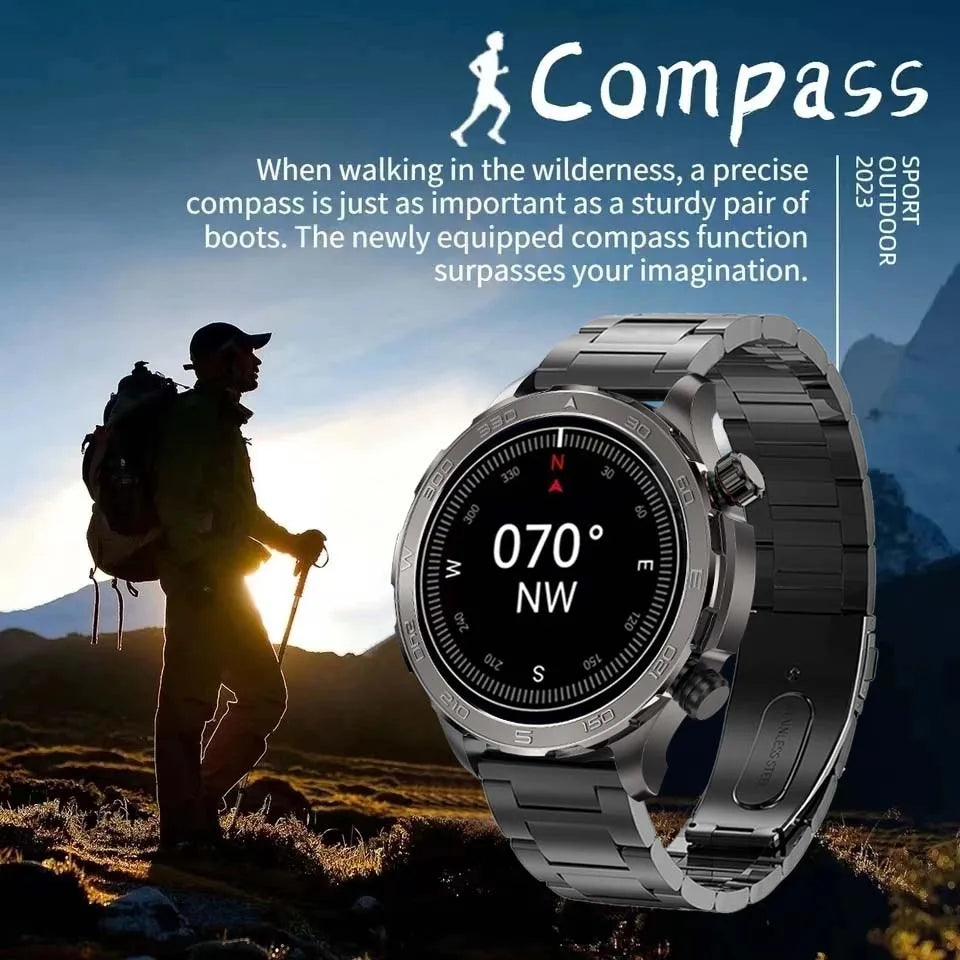 2024 New For Huawei Xiaomi GPS Sports Smartwatch Men NFC Compass