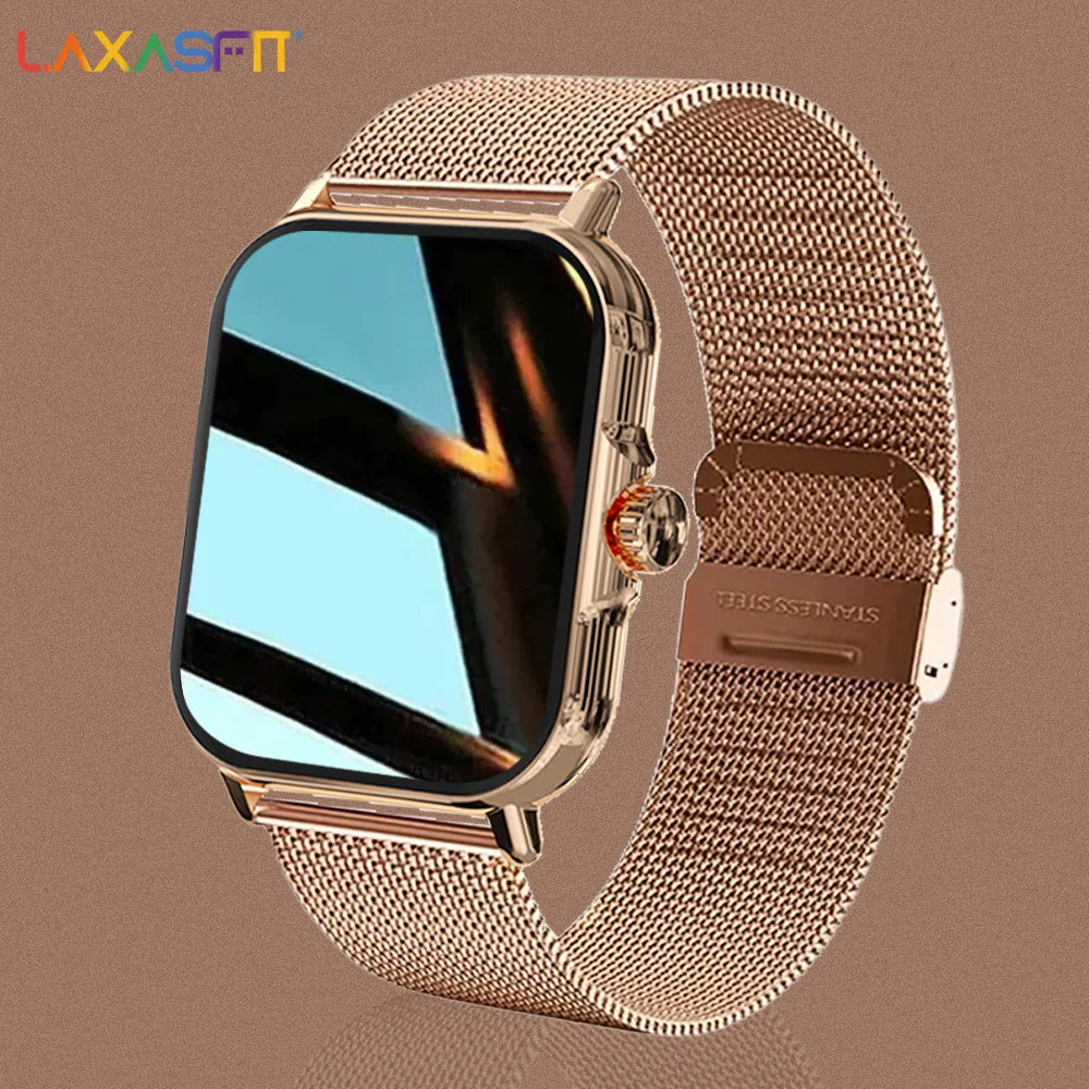 LAXASFIT 2024 New Smart Watch For Men Women Gift Full Touch Screen