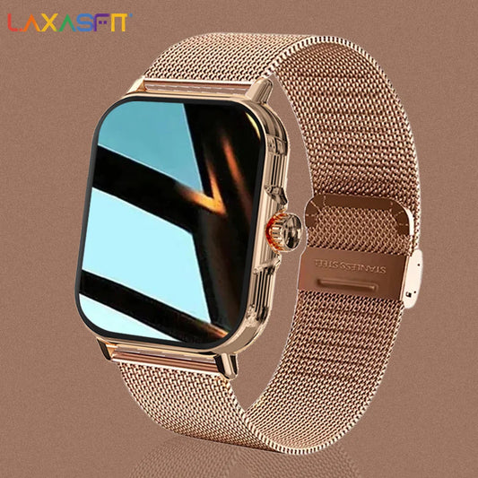 LAXASFIT 2024 New Smart Watch For Men Women Gift Full Touch Screen