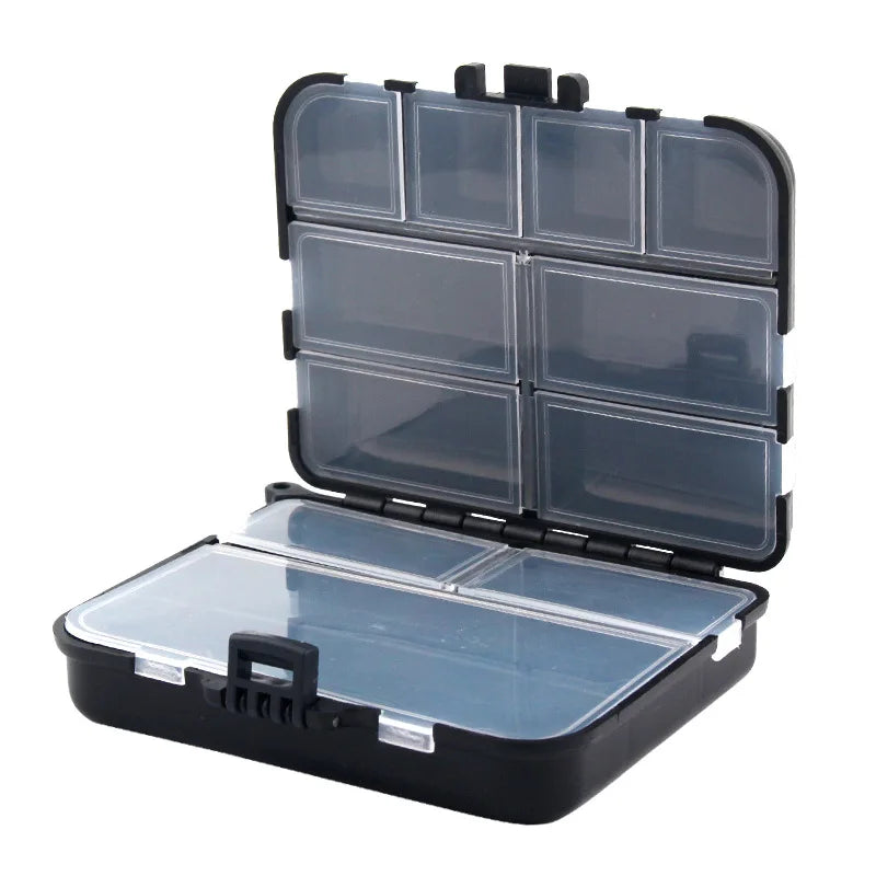 Mini Plastic Storage Case Large Capacity Flying Fishing Tackle Box For