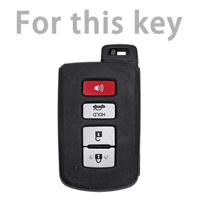 4 Buttons TPU Remote Car Key Case for Toyota Prius Plus Auris Avalon