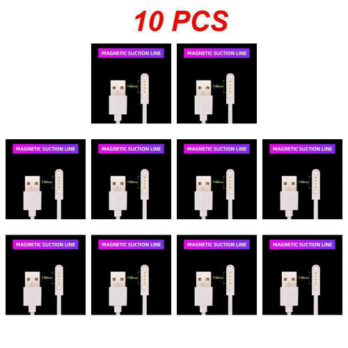 2 Pin 4 Pins USB Charging Cable Universal Smart Watch Charger Magnetic