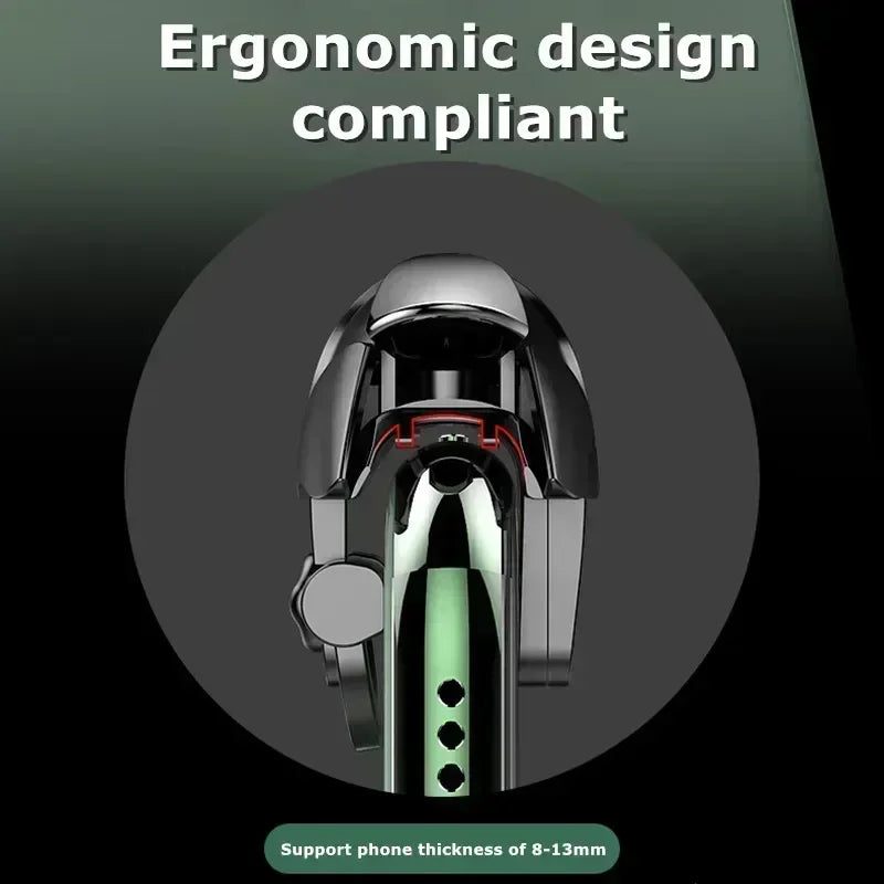 2pcs ABS Black Shark Mobile Phone Game Trigger for PUBG Aim Shooting