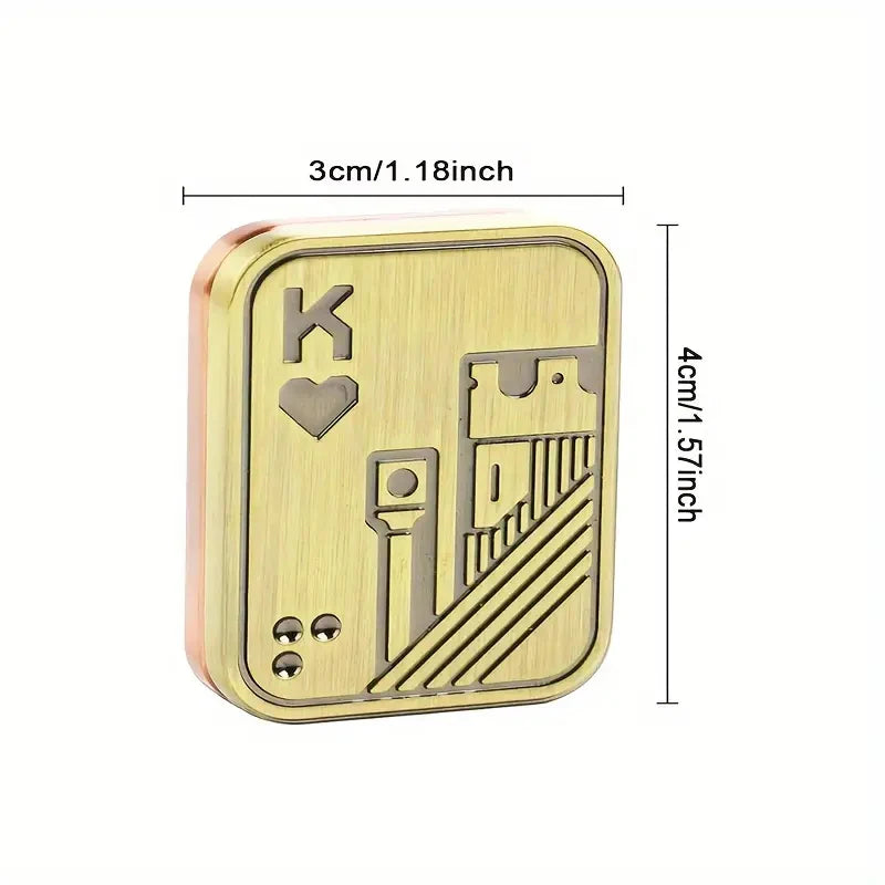 KK AA Fidget Slider Metal Skull Push Slider Stress Relief Toy Anti