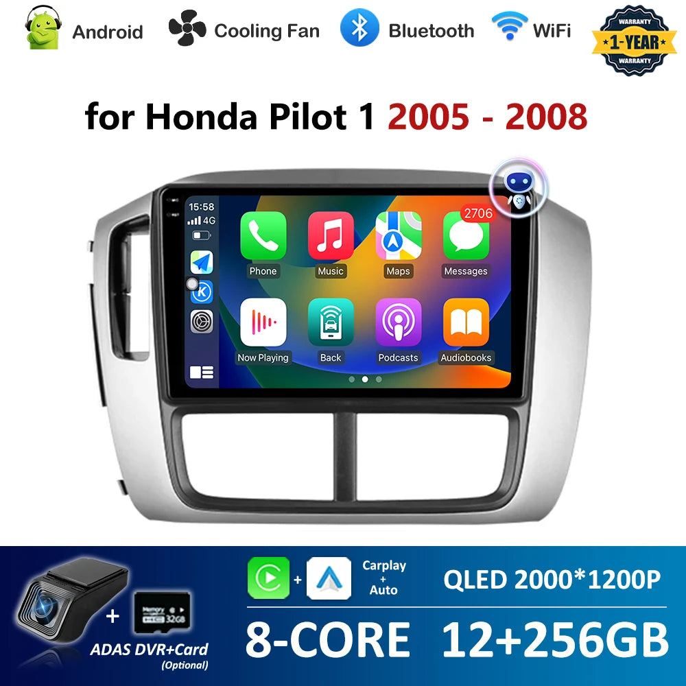 Android Smart System for Honda Pilot 1 2005 2006 - 2008 Navigation GPS