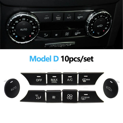 Front Console AC Heater Climate Control Switch Button Covers