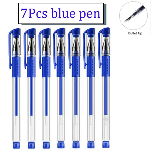 35 PCS Gel Pen Set School Supplies Black Blue Red Ink Color 0.5mm