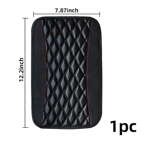Car Armrest Cover Mat Universal PU Leather Car Interior Central