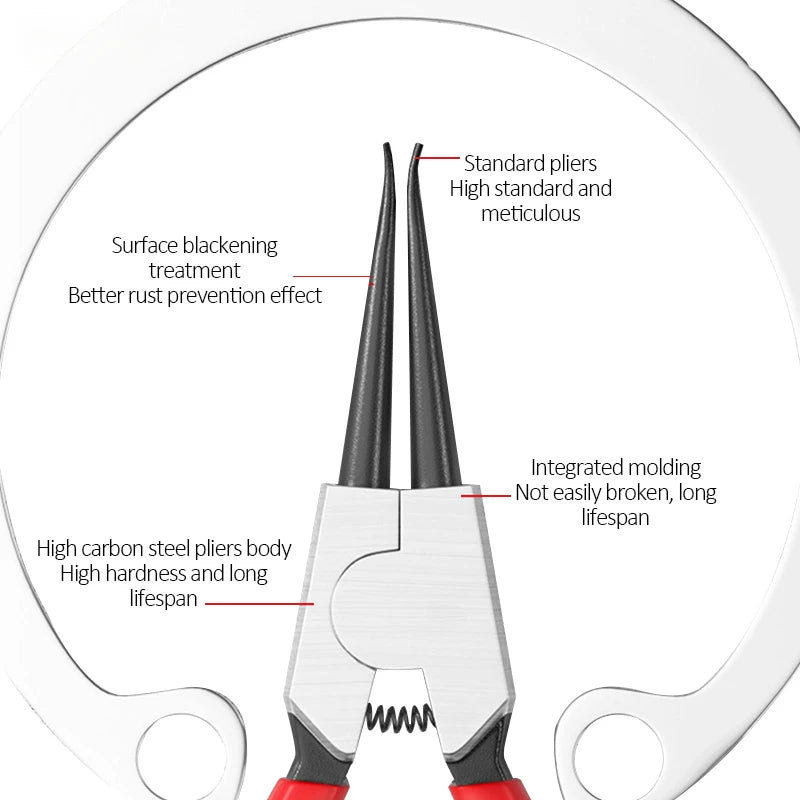 ELECTRIC 6-In Circlip Pliers,Needle nose Pliers，Retaining Ring