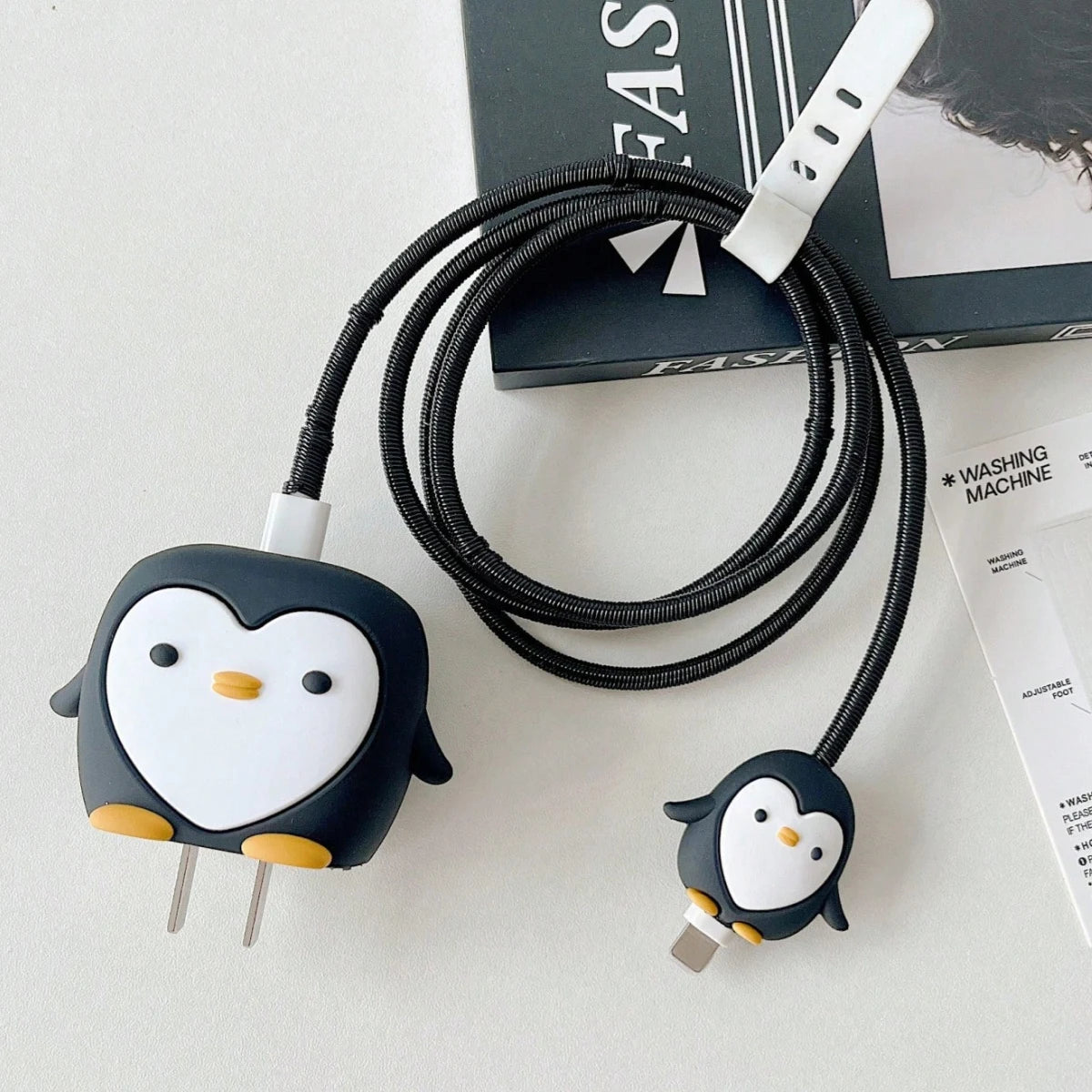 4pcs Cute Charging Data Cable Protector For iPhone 18/20w Charger