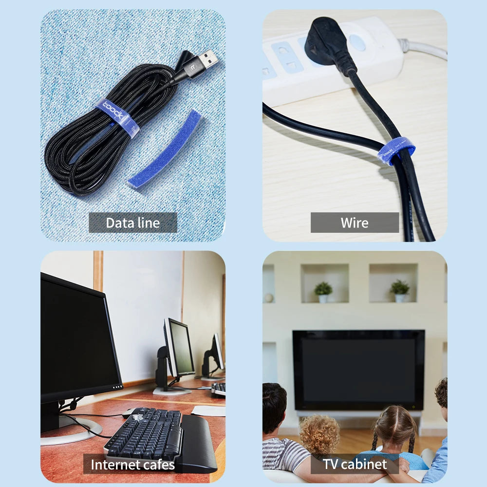 Toocki Cable Organizer Cable Management Tearable Organizador Cables