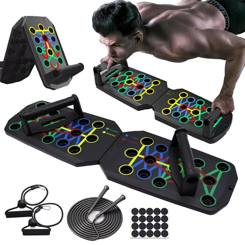 Push-up Board Set Portable Multifunctional Push-up Bar Foldable