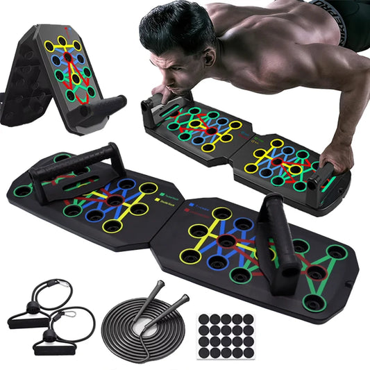 Push-up Board Set Portable Multifunctional Push-up Bar Foldable