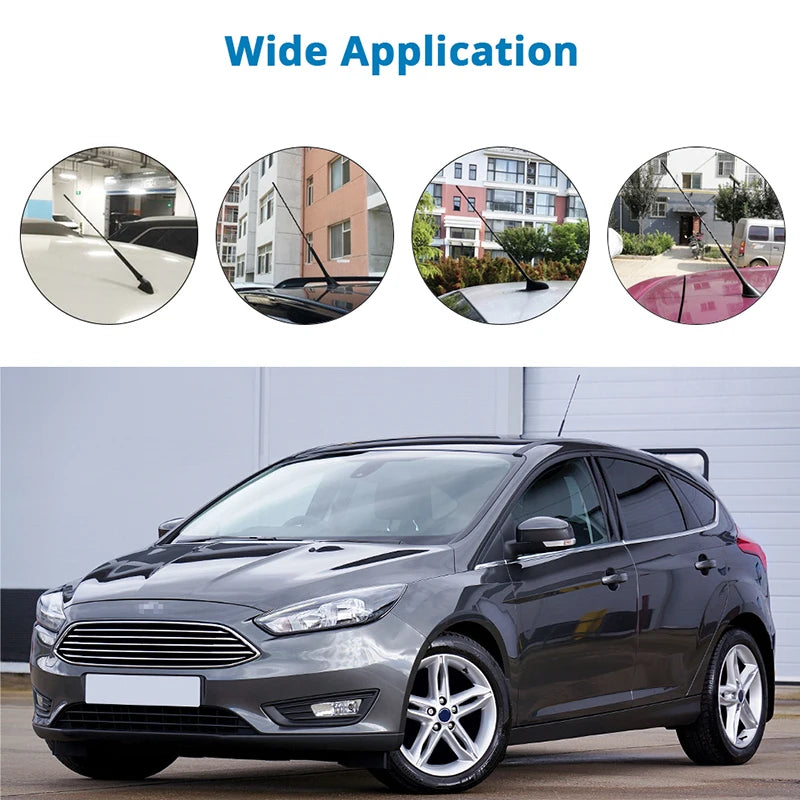 9/11/16 Inch Car Roof Mount Mast Antenna Universal Stereo Radio FM AM