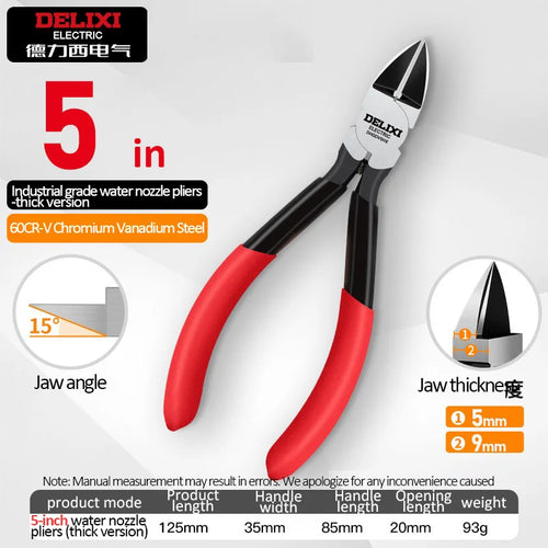 DELIXI ELECTRIC Nozzle Pliers  Electronic Pliers Industrial Scissors