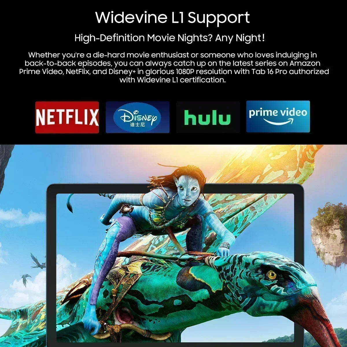 2024 Blackview Tab 16 Pro Tablet Android 8GB+256GB 11'' FHD+ Display