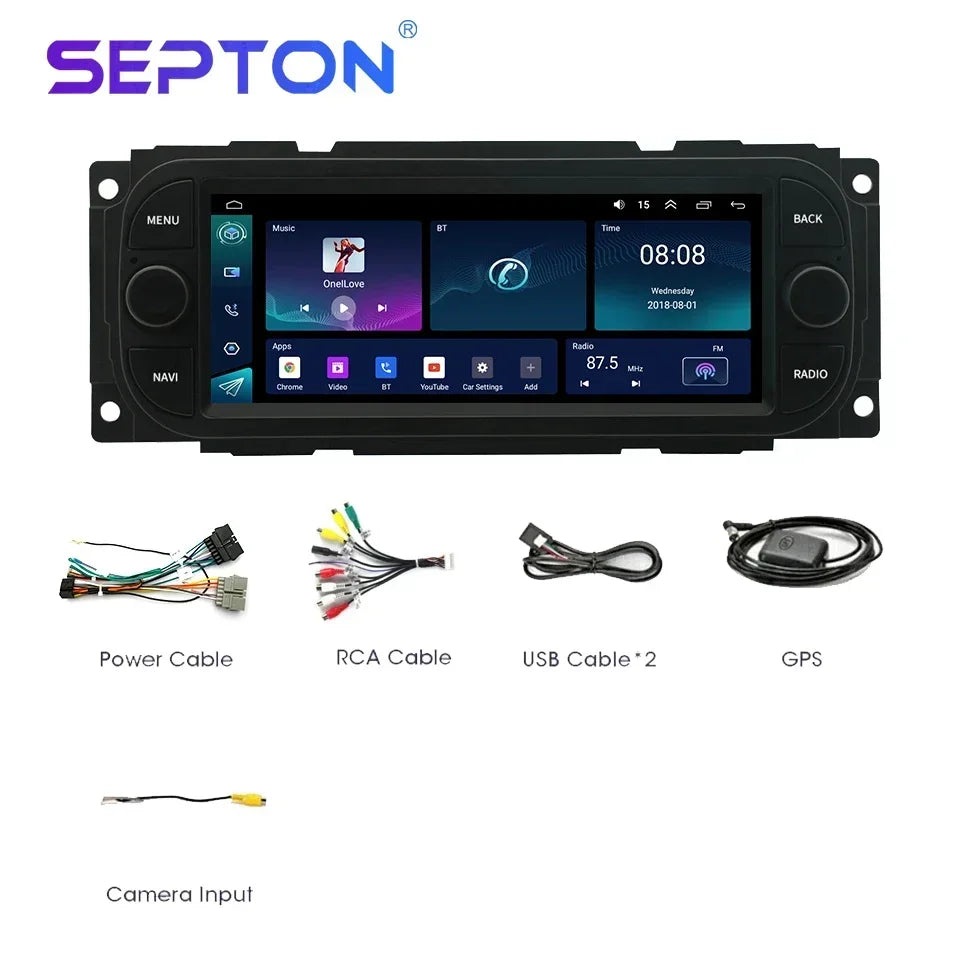 SEPTON Car Radio Stereo for JEEP Grand Cherokee Liberty Wrangler