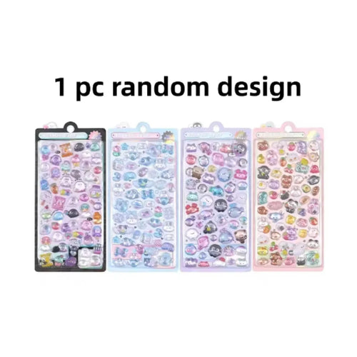 Creative Drop 3D Relief Stickers Candy Ghost Rabbit DIY Crystal