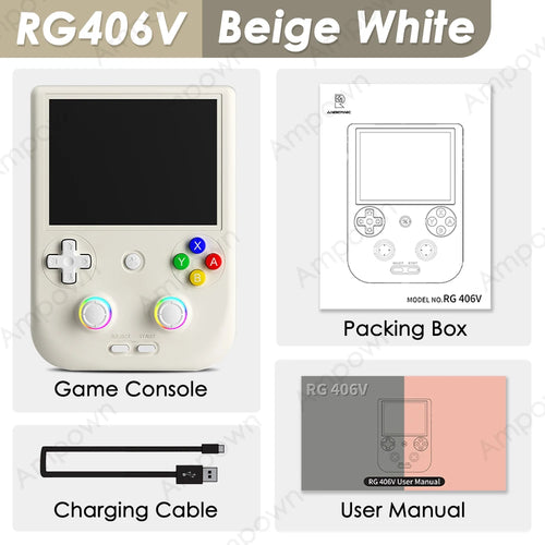 ANBERNIC RG406V Handheld Game Console 4" IPS Touch Screen Android13