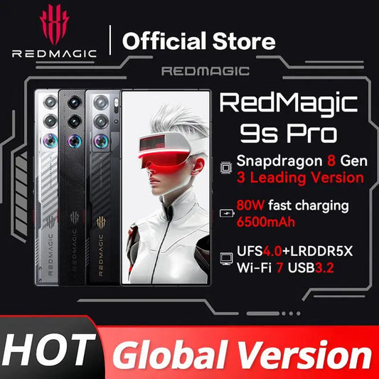 Global Version RedMagic 9s Pro 5G Gaming Phone 6.8" Snapdragon 8 Gen3