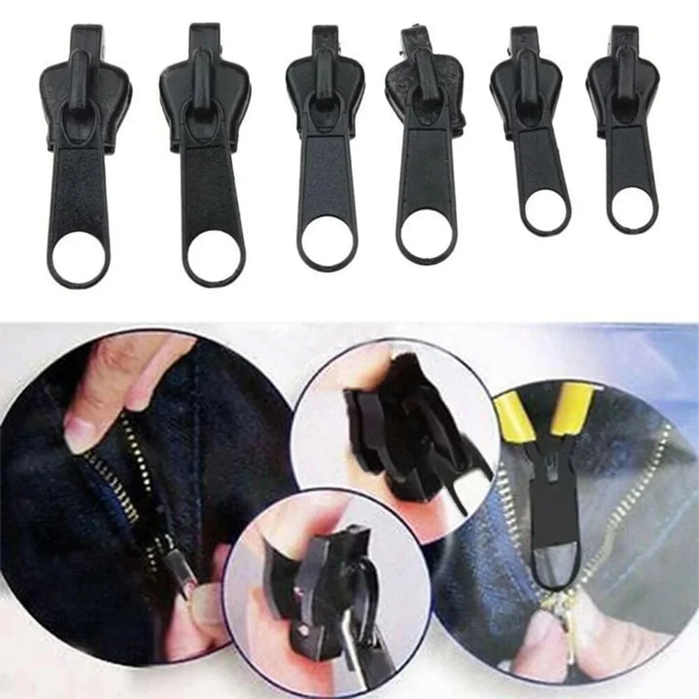 3 Sizes Universal Instant Fix Zipper Repair Kit Replacement Zip Slider