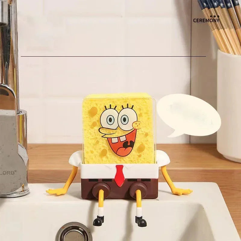 SpongeBob SquarePants Dish Washing Brush Sponge Kitchen Supplies Drain