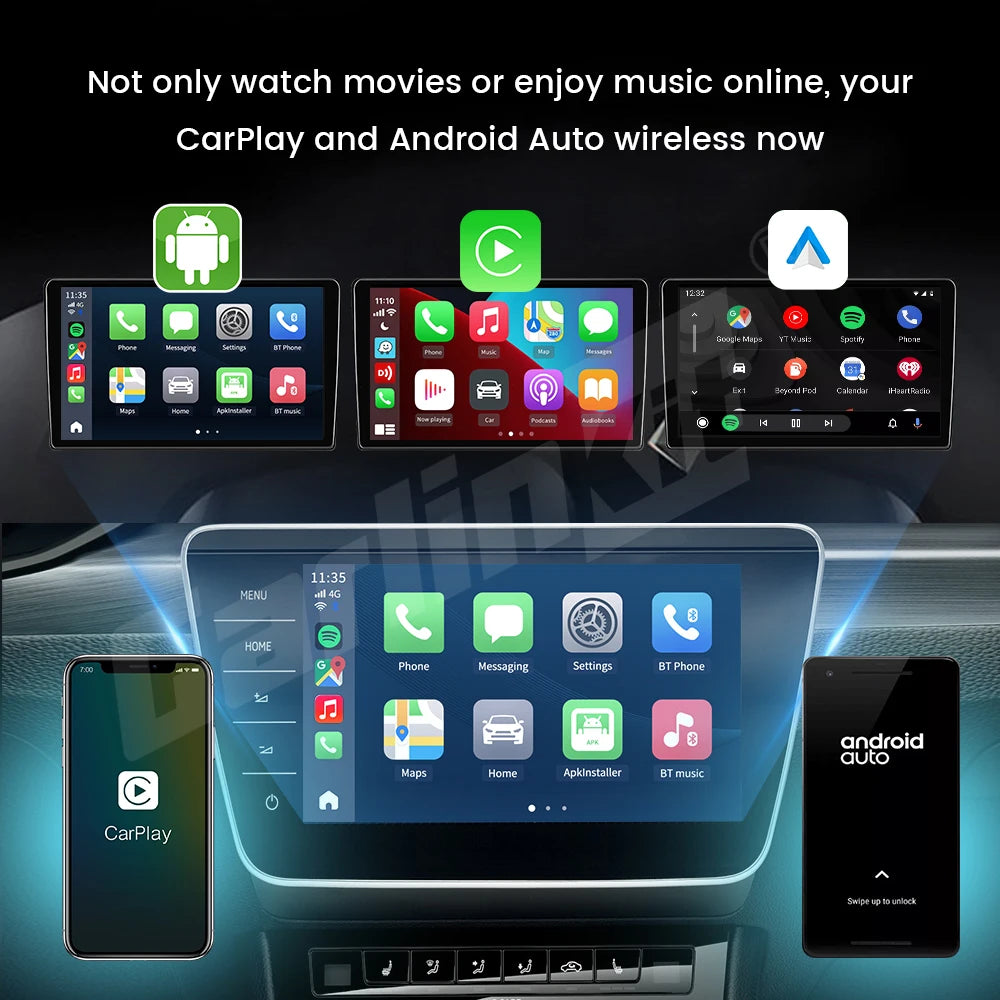 CarlinKit CarPlay Ai TV Box Android 13 QCM6125 Wireless CarPlay