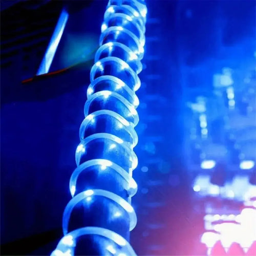 1pc Solar LED String Light 50LED Tube Rope String Lights With 8 Modes