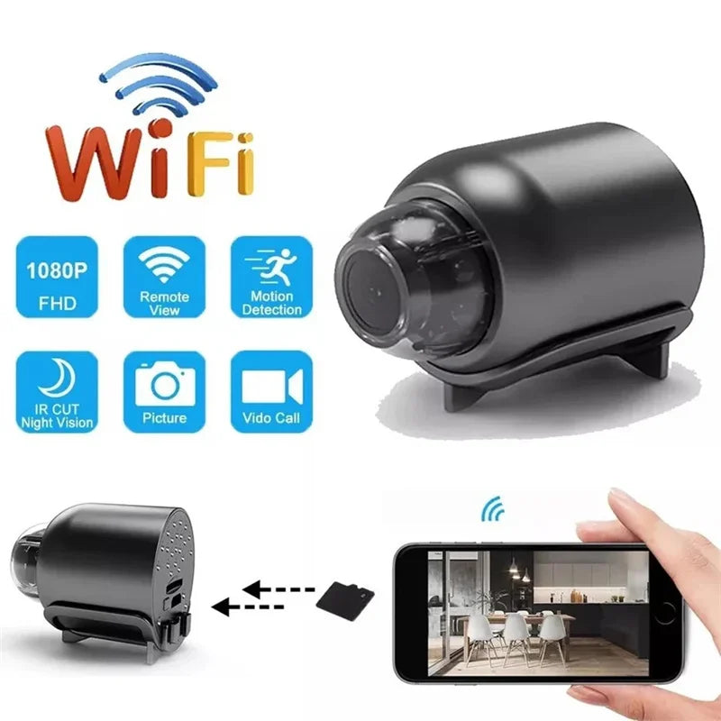 HD 1080P Mini Camera Wireless WiFi Baby Monitor Indoor Safety Security