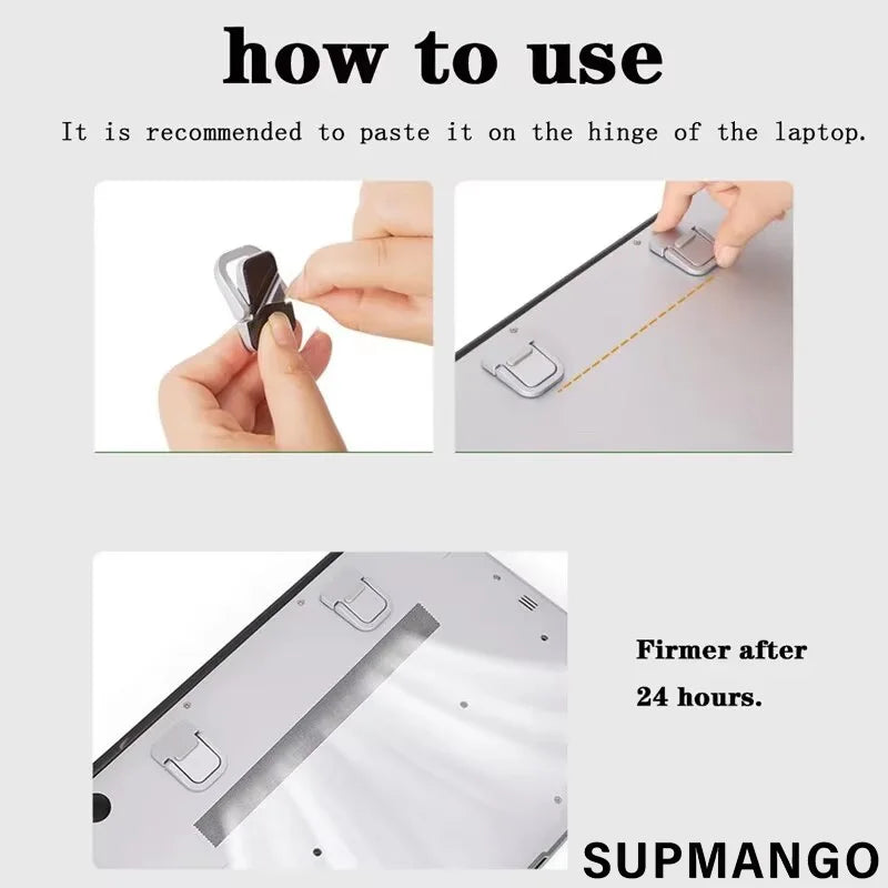2PCS Foldable Laptop Stand Aluminium Alloy Non-slip Cooling Holder
