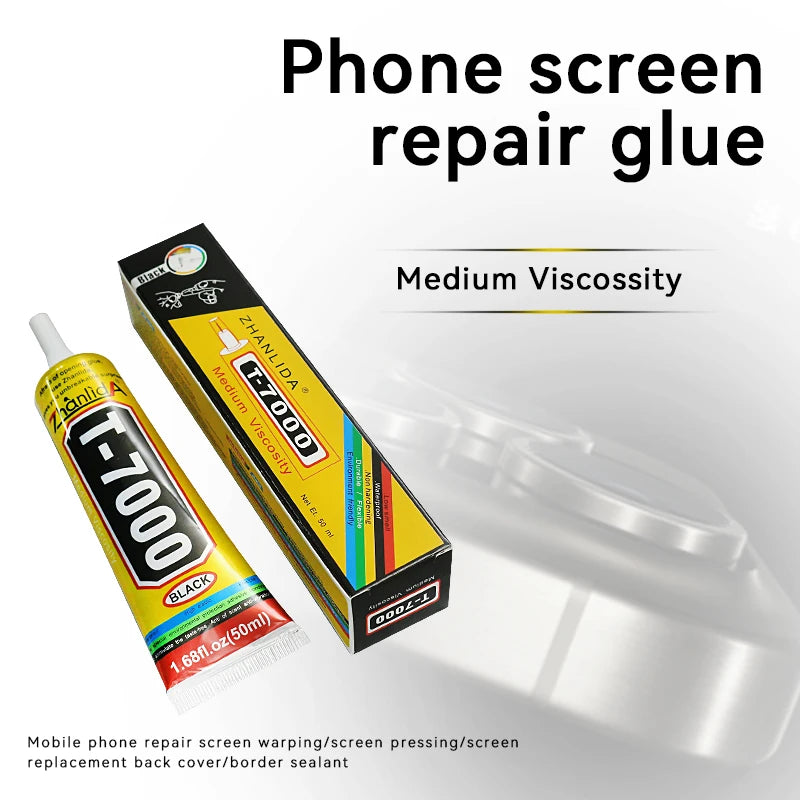 T7000 Black Contact Cellphone Tablet Repair Adhesive Zhanlida Strong