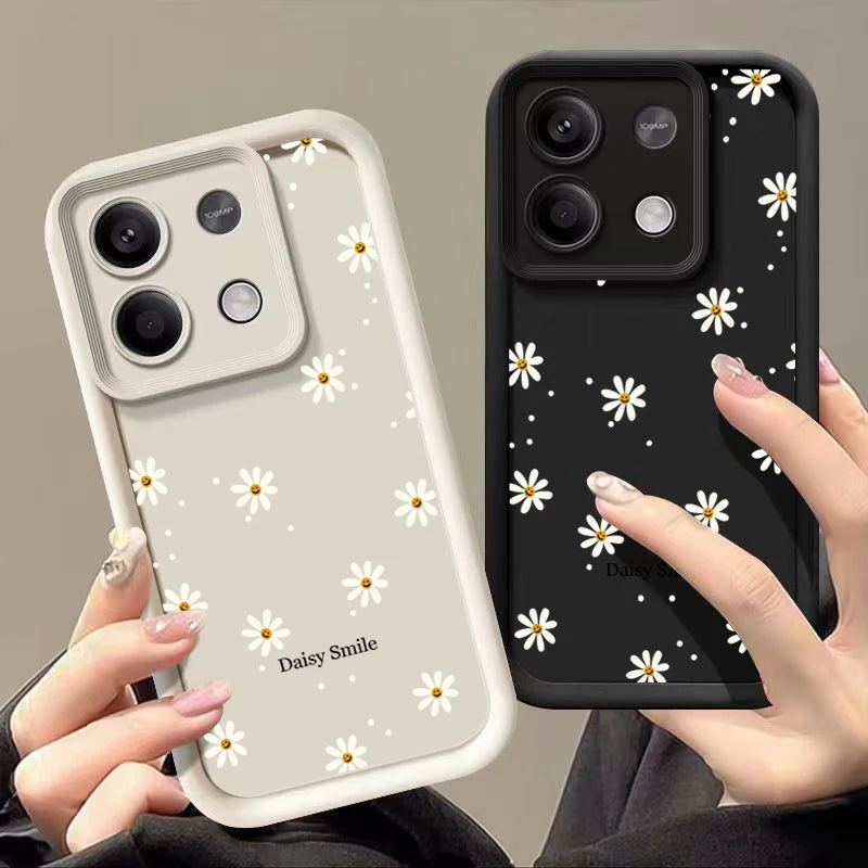 Daisy Flowers Matte Phone Case for Xiaomi Redmi Note 13 12 Pro Plus 4G