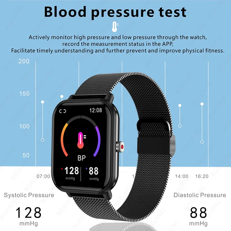 2023 New Smart Watch Men Blood Oxygen Monitoring Sports Fitness Watch